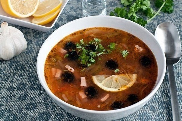Суп солянка - рецепт с фото