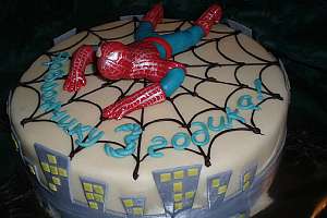Торт человек паук + фото
